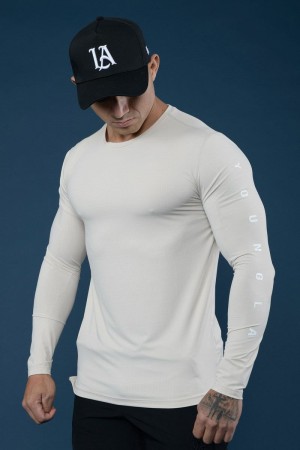 YoungLA 424 Zephyr Compression Long Sleeves Beige | GO8694-502