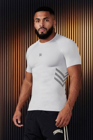 YoungLA 425 , Iron Compression Shirt Off-White | JQ6458-703