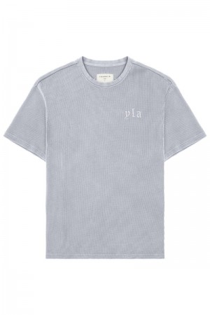 YoungLA 427 Summer Waffle Shirt Heather Grey | HY2930-684