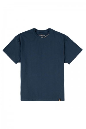 YoungLA 429 Trademark Shirt Deep Teal | AY4981-076