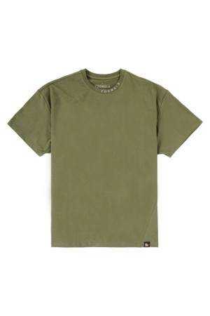 YoungLA 429 Trademark Shirt Olive | QM5719-302