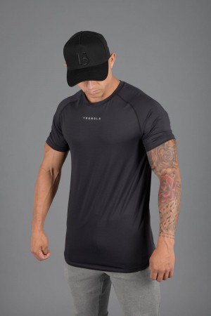 YoungLA 440 Performance Line Short Sleeve Shirts Black | TA7598-460