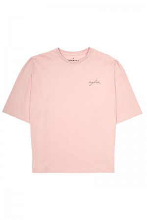 YoungLA 464 Skyline Super Sized Shirt Sepia Rose Wash | CM6182-504