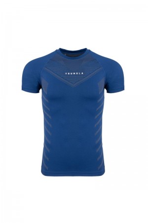 YoungLA 465 Superhero Compression Shirt Dark Blue | VM9840-135