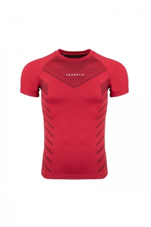 YoungLA 465 Superhero Compression Shirt Red | NT1862-039