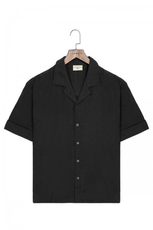 YoungLA 468 Clase Shirts Black | AG2348-197