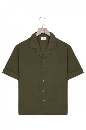 YoungLA 468 Clase Shirts Olive | IZ5971-384