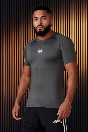 YoungLA 474 , Speed Compression Shirt Grey | GD7015-823