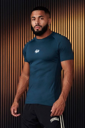 YoungLA 474 , Speed Compression Shirt Teal | UF2091-754