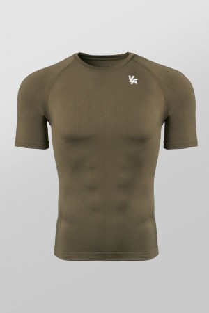 YoungLA 477 , Combat Compression Shirt Olive | UV5739-826