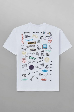 YoungLA 482 , Wall of Fame Shirt White | UI6539-084