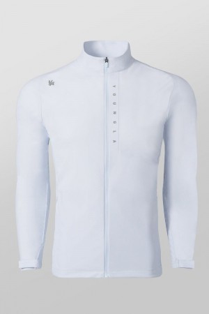 YoungLA 5052 , Morning Run Zip-Up Sky Blue | QV6509-783