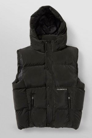 YoungLA 528 , Midnight Puffer Vest Black | HJ7829-651