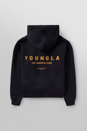 YoungLA 533 , Immortal Club Hoodies Black Wash | GZ3196-427