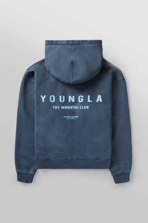 YoungLA 533 , Immortal Club Hoodies Slate Wash | MG4367-125