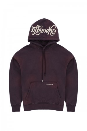 YoungLA 549 Phantom Hoodies Purple Wash | UD1283-490