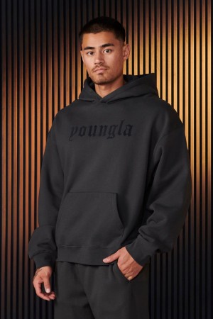 YoungLA 566 , Cloud 9 Hoodies Charcoal | NB6540-283