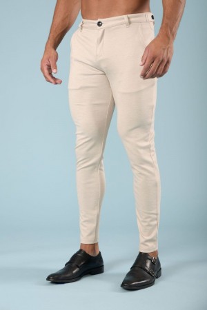 YoungLA 614 Dapper Dress Pants Khaki | OE7612-489