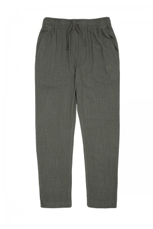 YoungLA 621 , Simply Linen Pants Olive Green | PG7968-105