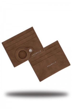 YoungLA 725 Executive Card Holder Brown | VH9120-738