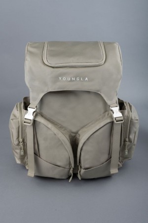 YoungLA 731 Grand Tour Backpacks Cream | WE2953-160