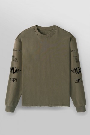 YoungLA 8037 , Excellence Longsleeves Olive | JR2591-386