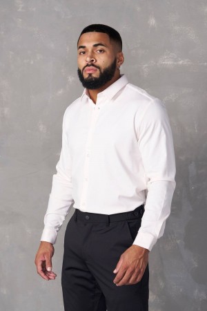 YoungLA 803 , Formal Dress Shirts Light Pink | PG1234-867