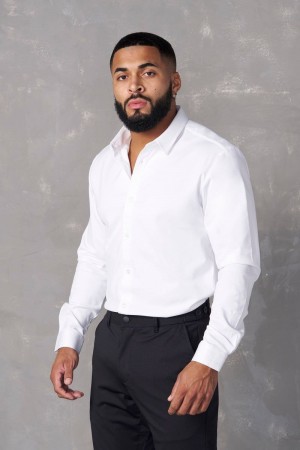 YoungLA 803 , Formal Dress Shirts White | EY4023-659