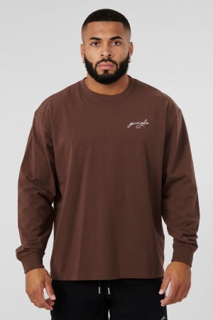 YoungLA 805 Essential Longsleeves Hot Fudge | GK1862-745