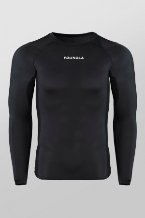 YoungLA 830 , FlexFit Compression Longsleeves Black | AQ5120-734