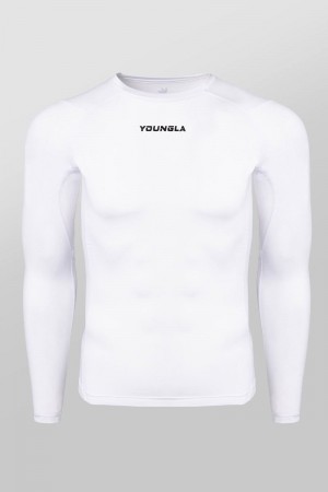 YoungLA 830 , FlexFit Compression Longsleeves White | NT0394-658