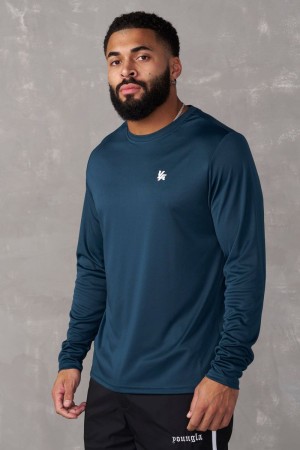 YoungLA 835 , Fittech Longsleeves Teal | LF1528-706