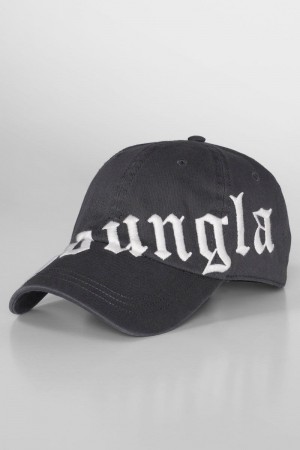 YoungLA 9005 , Tilted Logo Dad Hat Grey | YQ6028-315