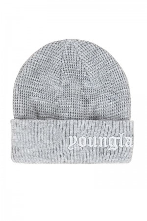 YoungLA 905 Testament Beanies Heather Grey | JN6374-589