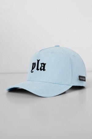 YoungLA 915 , YLA Suede Hats Light Blue | UI7621-490