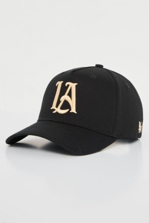 YoungLA 920 A-Frame LA SNAPBACK HAT 2.0 Black Off-White LA | ZI9731-625