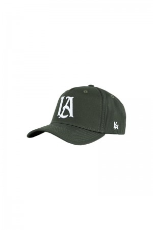 YoungLA 920 A-Frame LA Snapback Hat 2.0 Jungle Green | YC9567-801