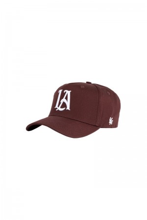 YoungLA 920 A-Frame LA Snapback Hat 2.0 Wine | DP0789-615