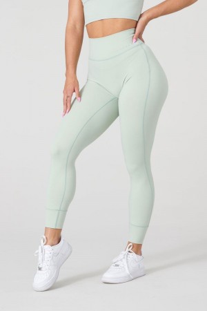 YoungLA W212 Progress Leggings Sage Green | VC5438-107