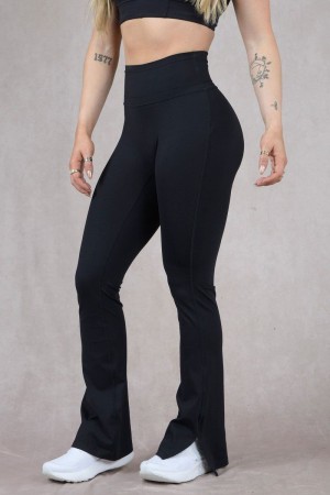 YoungLA W213 , Asana Flare Leggings Black | NF5302-498