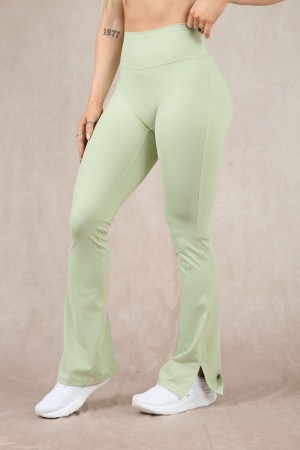 YoungLA W213 , Asana Flare Leggings Matcha | ET8312-079