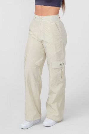 YoungLA W222 Retro Cargo Joggers Off-White | VM9810-465