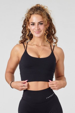 YoungLA W310 Progress Sports Bra Black | PB2735-418