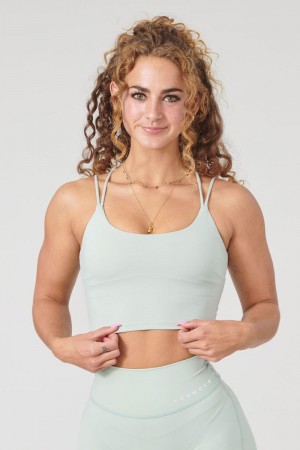 YoungLA W310 Progress Sports Bra Sage Green | NT6094-257