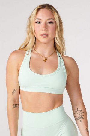 YoungLA W318 Effortless Sports Bra Mint Green | RX6491-078