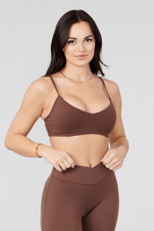 YoungLA W324 Vital Sports Bra Milk Chocolate | HP5631-702