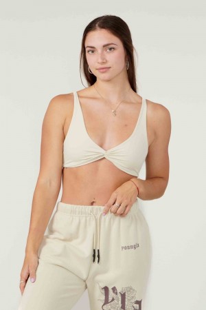 YoungLA W326 Spiral Sports Bra Off-White | FQ8634-217