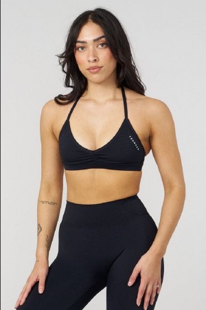 YoungLA W335 , Urban V-Neck Bra Black | AP4125-983