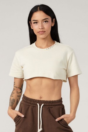 YoungLA W407 Super Cropped Shirt Birch | TB8651-924