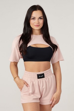 YoungLA W410 , Cut Out Shirt Lotus Pink | AU6438-901